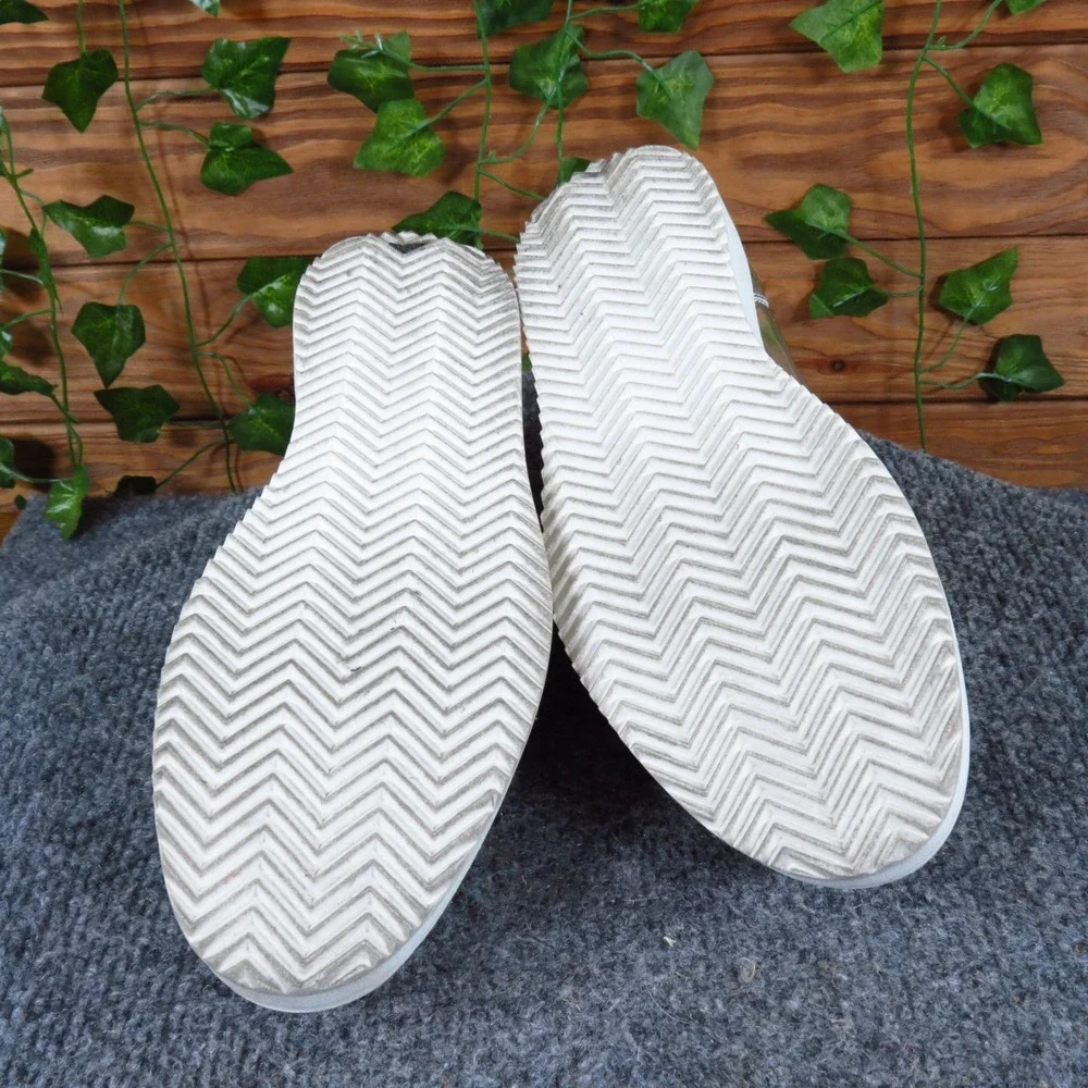 BP Women Casual Slip On Shoe Size 6.5 Metallic Silver Platform Fashion Sneaker